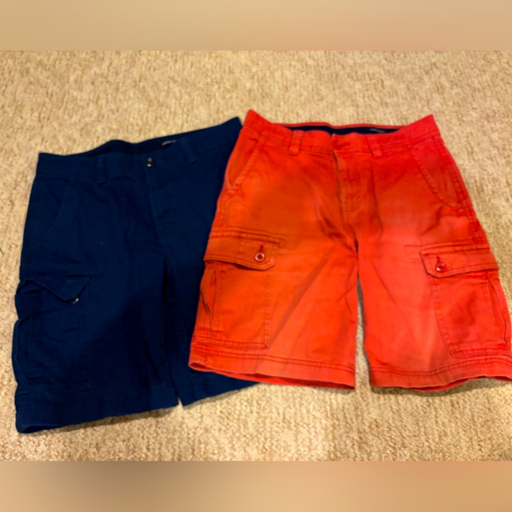 ST. JOHN’s BAY COMFORT STRETCH 10” MEN’s CARGO SHORT SIZE 32